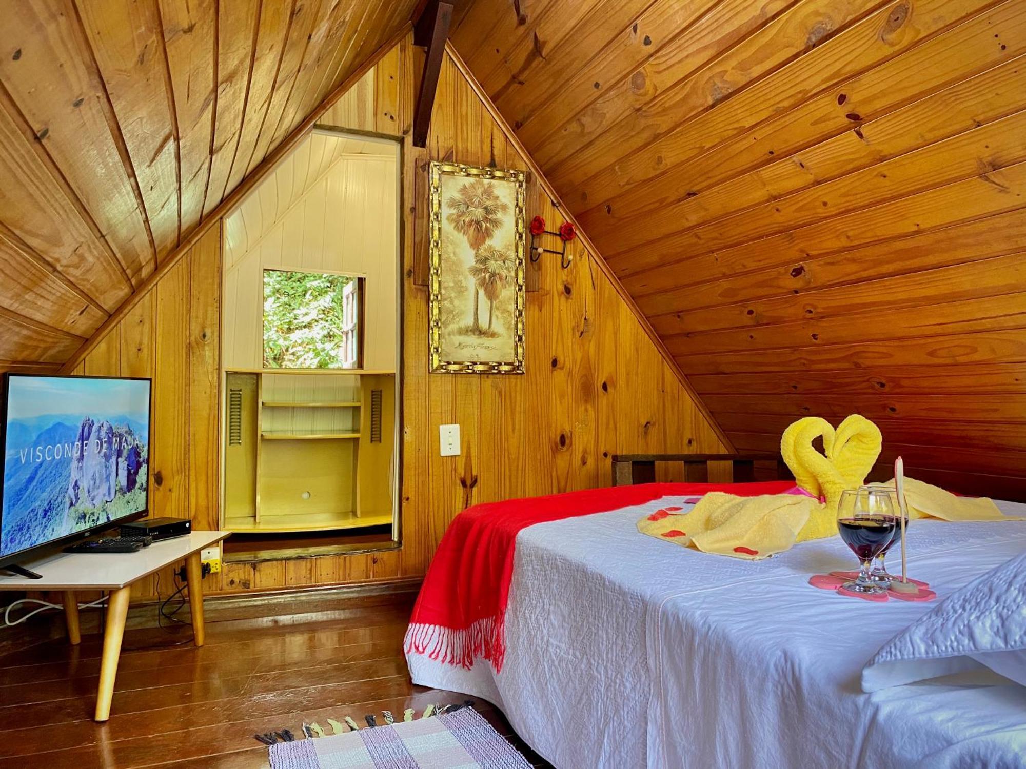 Chale 1 Alto Na Montanha, Com Lareira E Wi-Fi Apartment Висконе Де Мауа Екстериор снимка