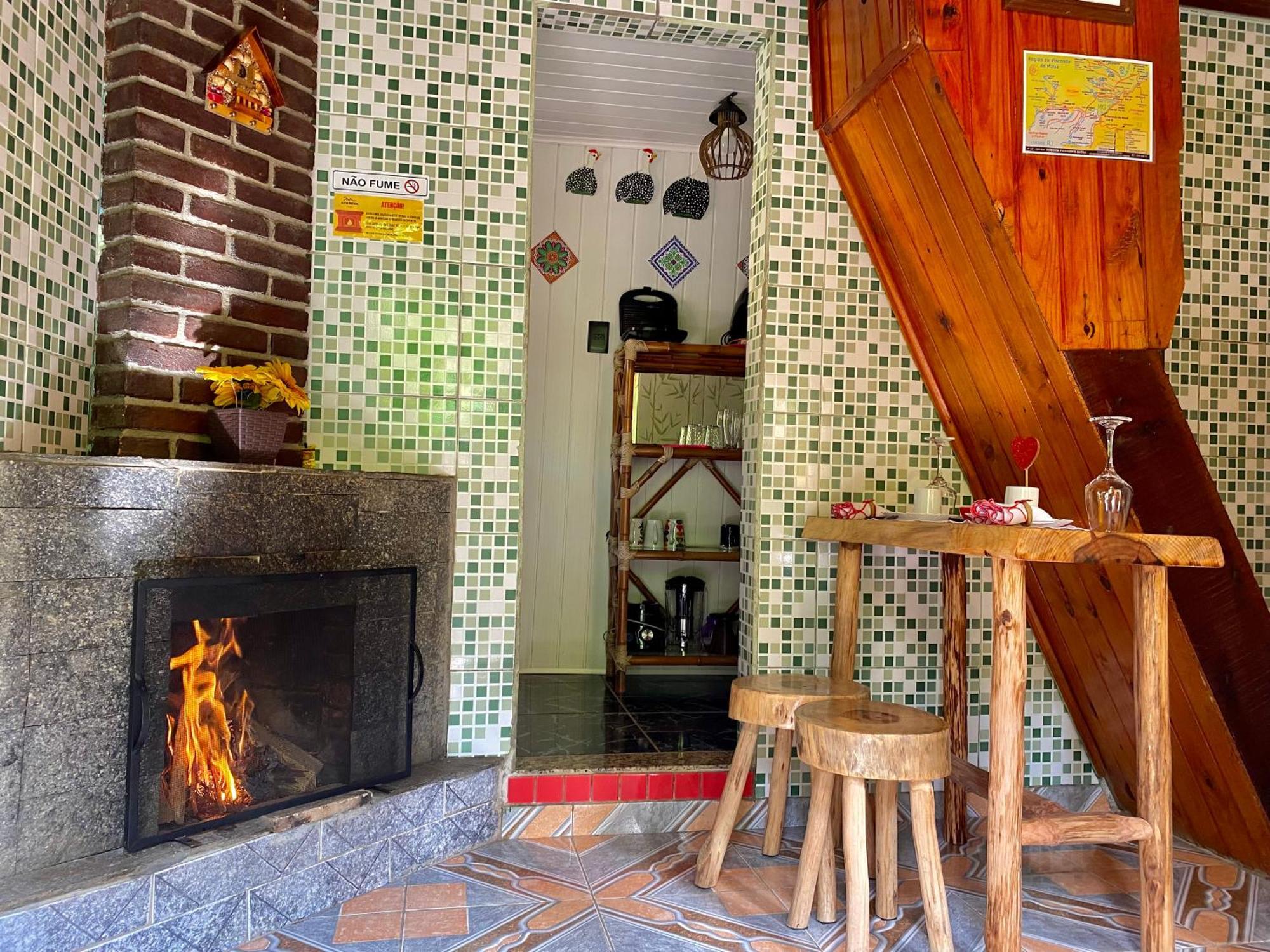 Chale 1 Alto Na Montanha, Com Lareira E Wi-Fi Apartment Висконе Де Мауа Екстериор снимка